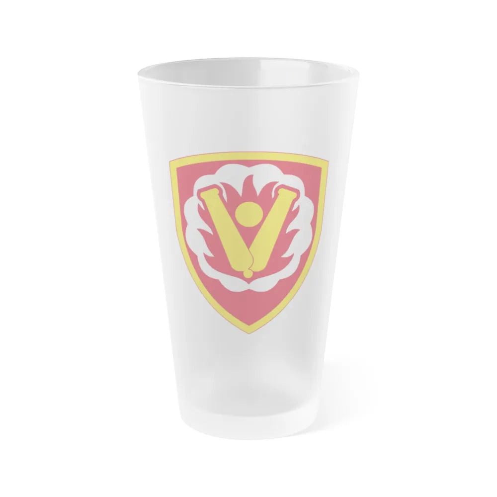 59th Ordnance Brigade (U.S. Army) Frosted Pint Glass 16oz-Go Mug Yourself