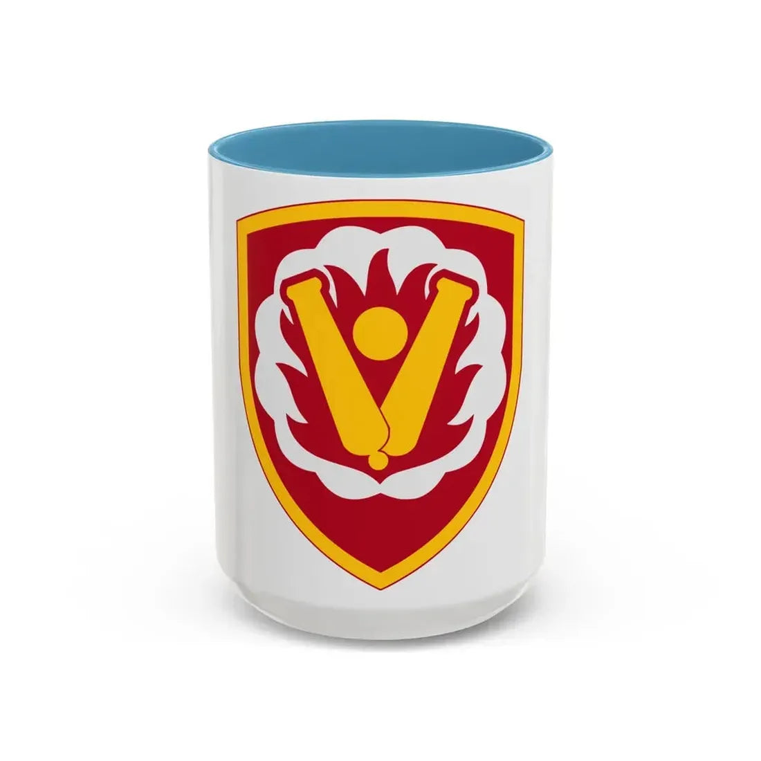 59th Ordnance Brigade (U.S. Army) Accent Coffee Mug 15oz Light Blue - Go Mug Yourself