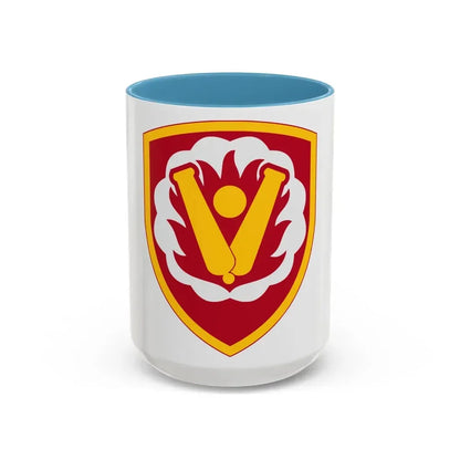 59th Ordnance Brigade (U.S. Army) Accent Coffee Mug 15oz Light Blue - Go Mug Yourself