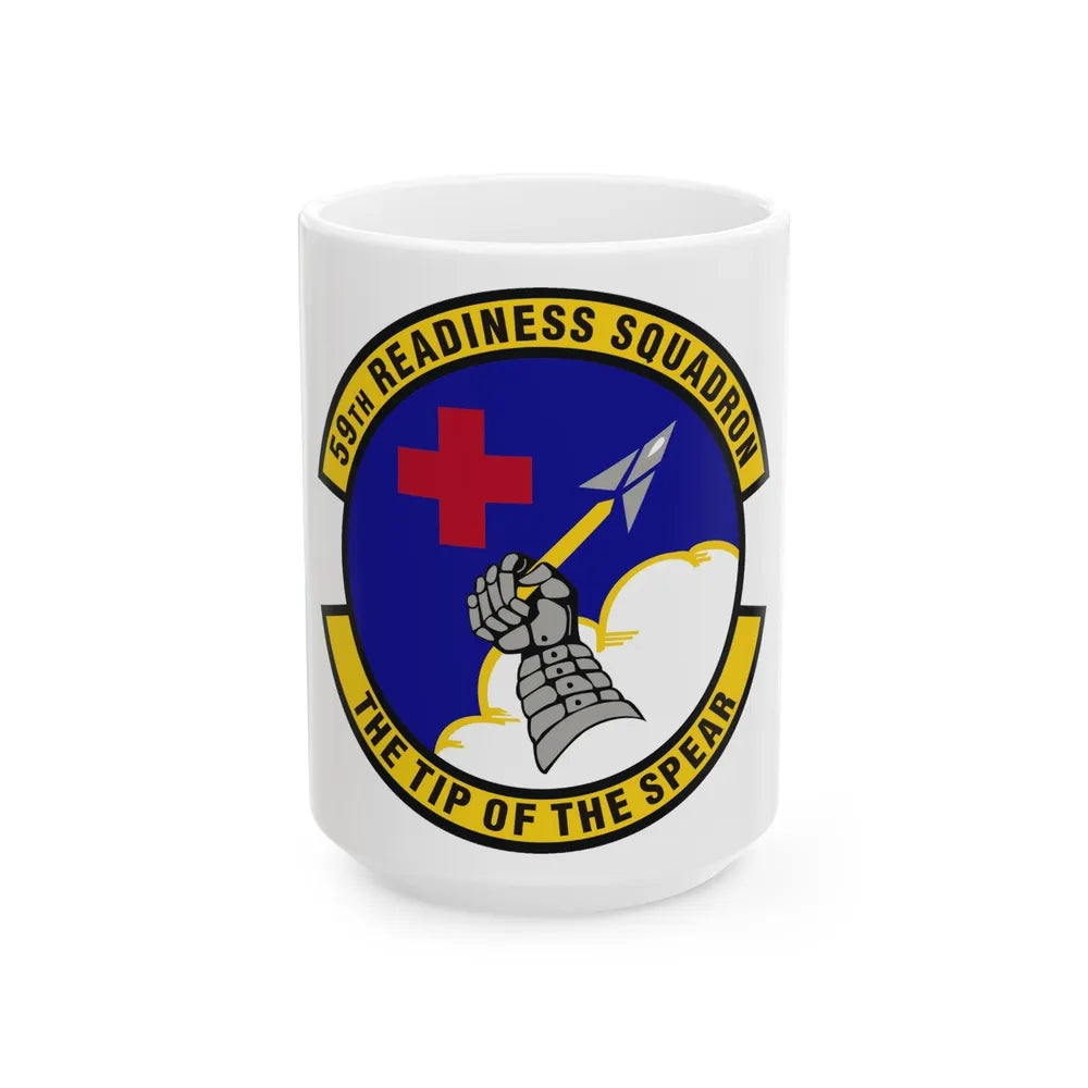 59th Readiness Squadron (U.S. Air Force) White Coffee Mug-15oz-Go Mug Yourself