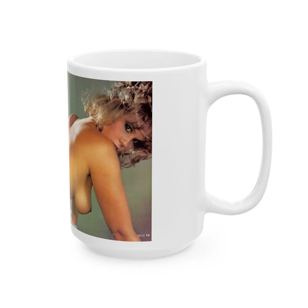 Linda Blair #142 - Topless (Vintage Female Icon) White Coffee Mug-Go Mug Yourself