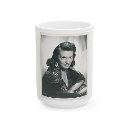 Paula Raymond #34 (Vintage Female Icon) White Coffee Mug-15oz-Go Mug Yourself