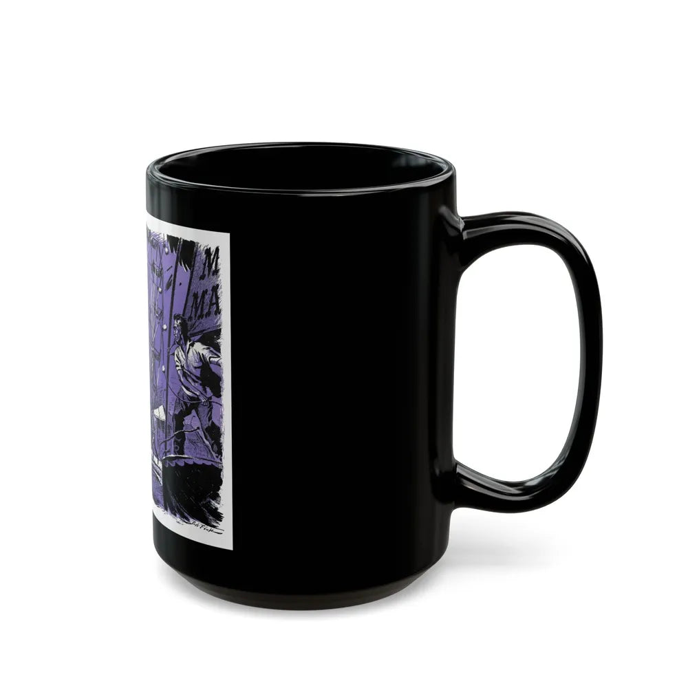 Blowdown, Bluebook Magazine, June 1953 - Black Coffee Mug-Go Mug Yourself