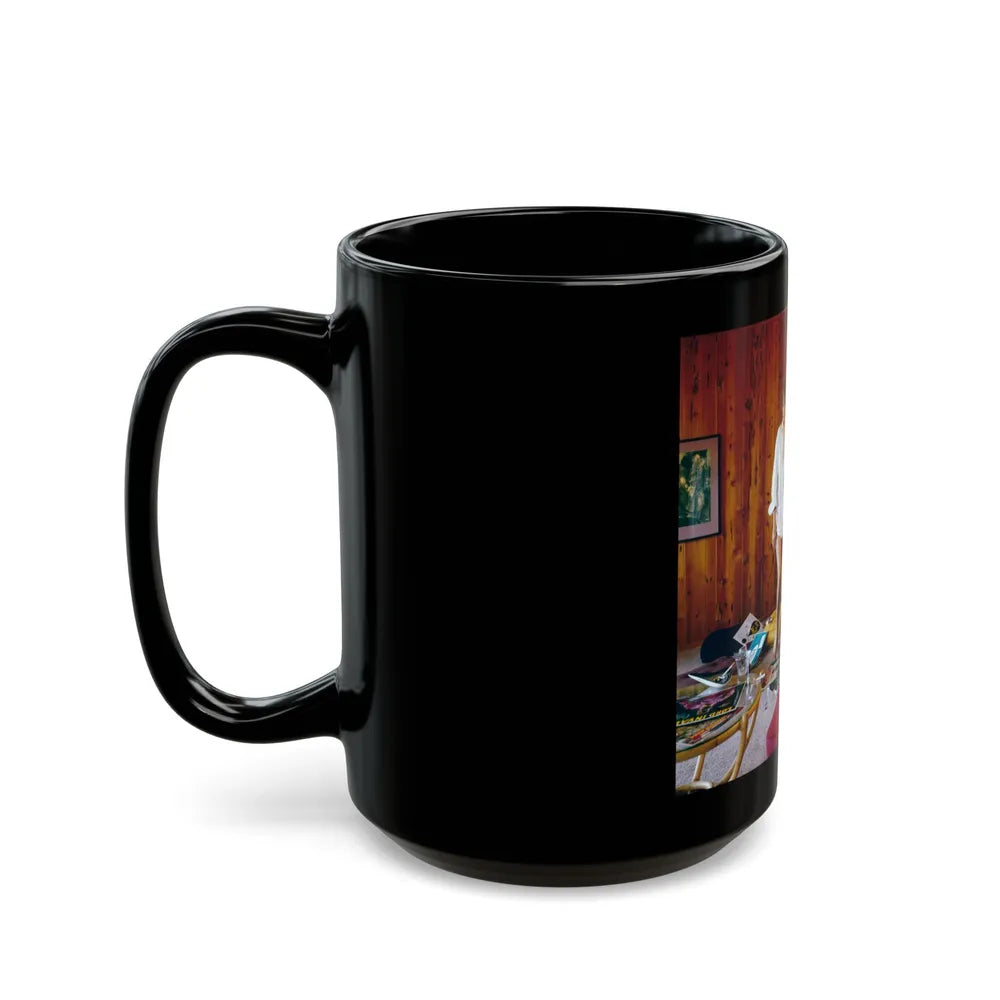 Eve Meyer #39 (Vintage Female Icon) Black Coffee Mug-Go Mug Yourself