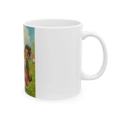 Boys Football Tackle - White Coffee Mug-Go Mug Yourself