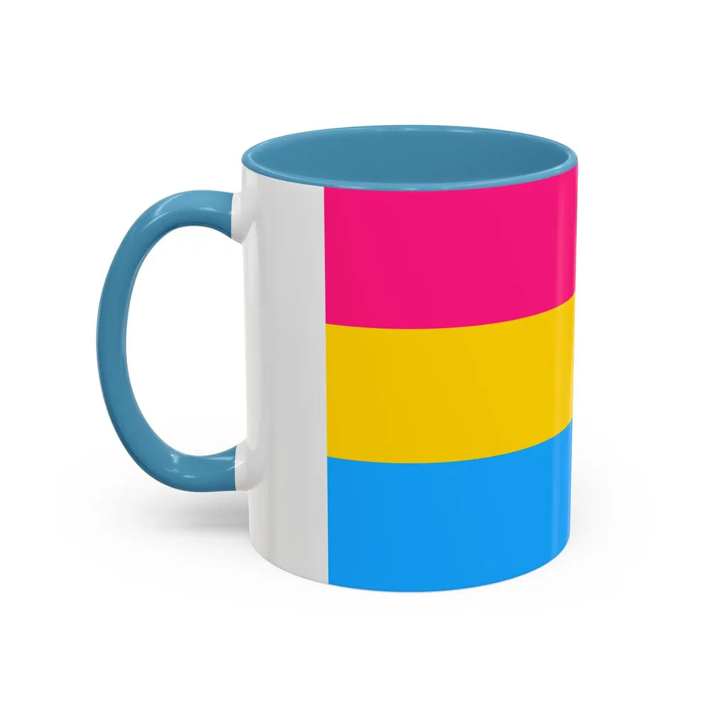 Pansexuality Pride Flag - Accent Coffee Mug-Go Mug Yourself