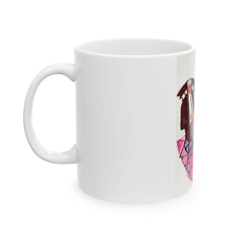 Dusty Valentine by Cathleen Rogers, Homes & Gardens, 1966 - White Coffee Mug-Go Mug Yourself