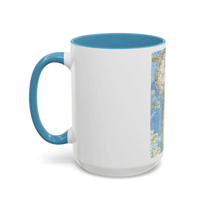 South America (1960) (Map) Accent Coffee Mug-Go Mug Yourself