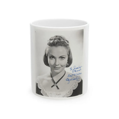 Hazel Court #88 (Vintage Female Icon) White Coffee Mug-11oz-Go Mug Yourself