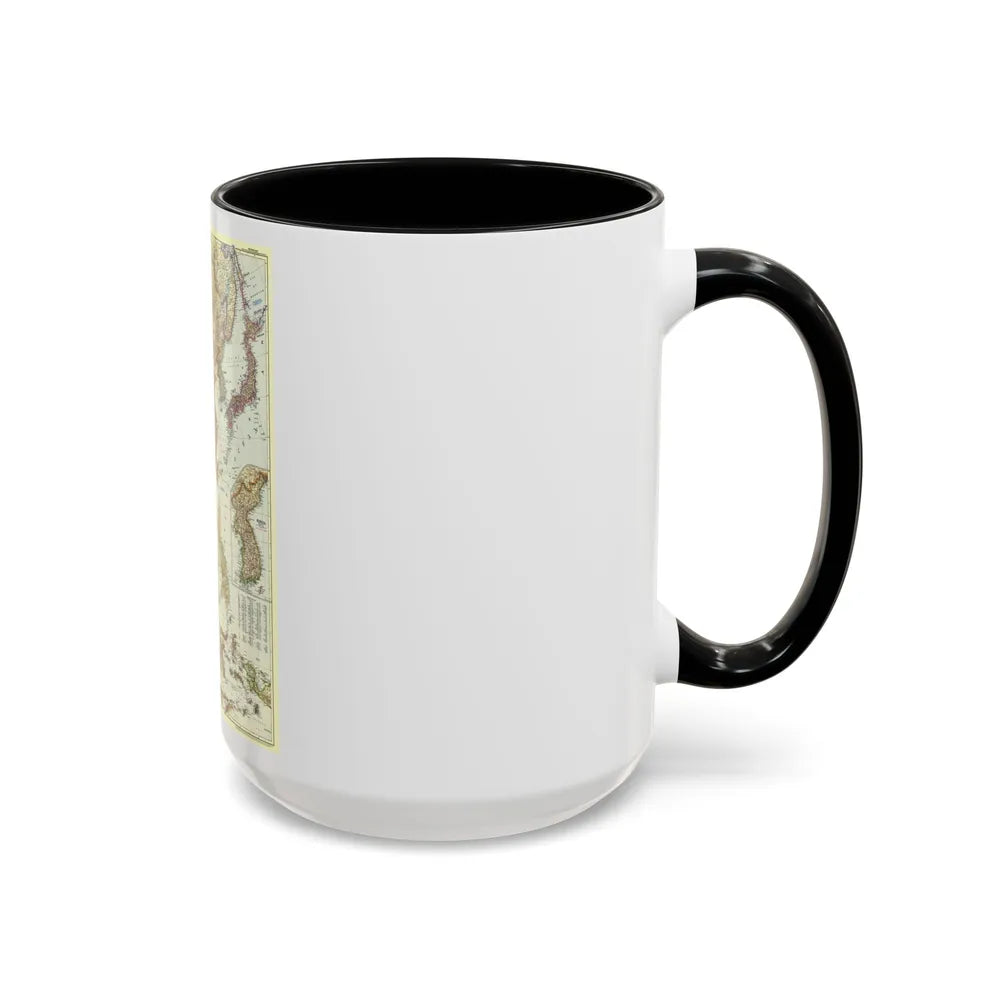 Far East (1952) (Map) Accent Coffee Mug-Go Mug Yourself