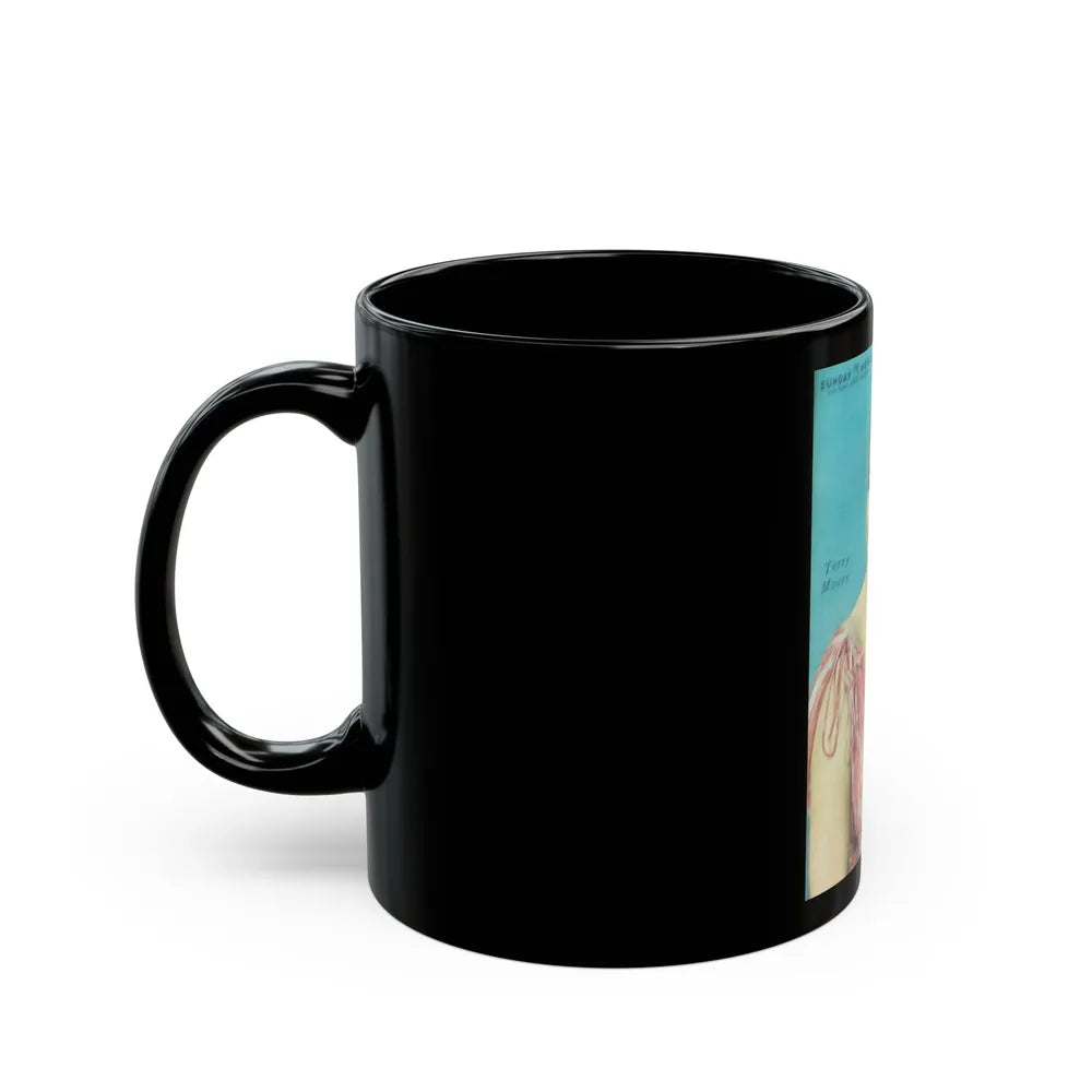 Terry Moore #577 - Sunday News Mag. Cover (Vintage Female Icon) Black Coffee Mug-Go Mug Yourself