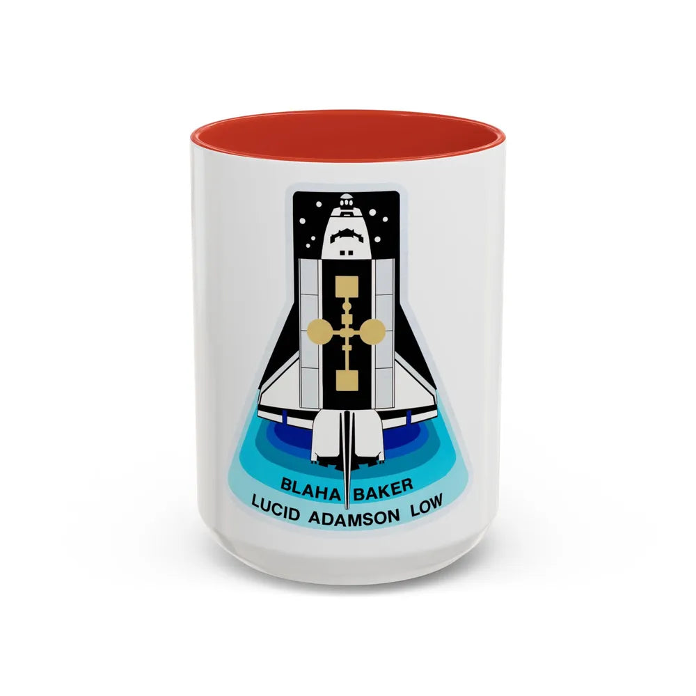 STS 43 (NASA) Accent Coffee Mug-15oz-Red-Go Mug Yourself