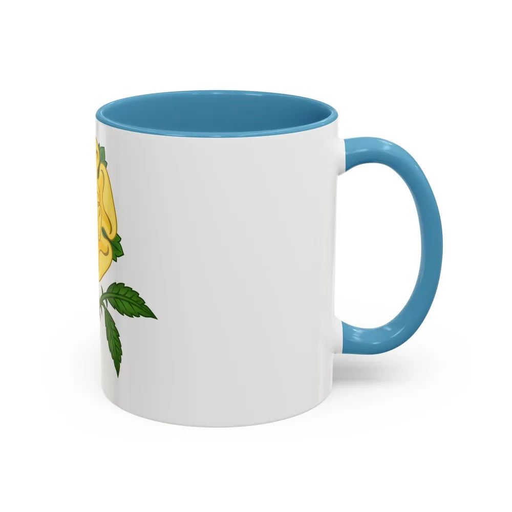 Golden Rose Badge - Accent Coffee Mug-Go Mug Yourself