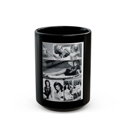 Pamela Tiffin #34 (Vintage Female Icon) Black Coffee Mug-15oz-Go Mug Yourself