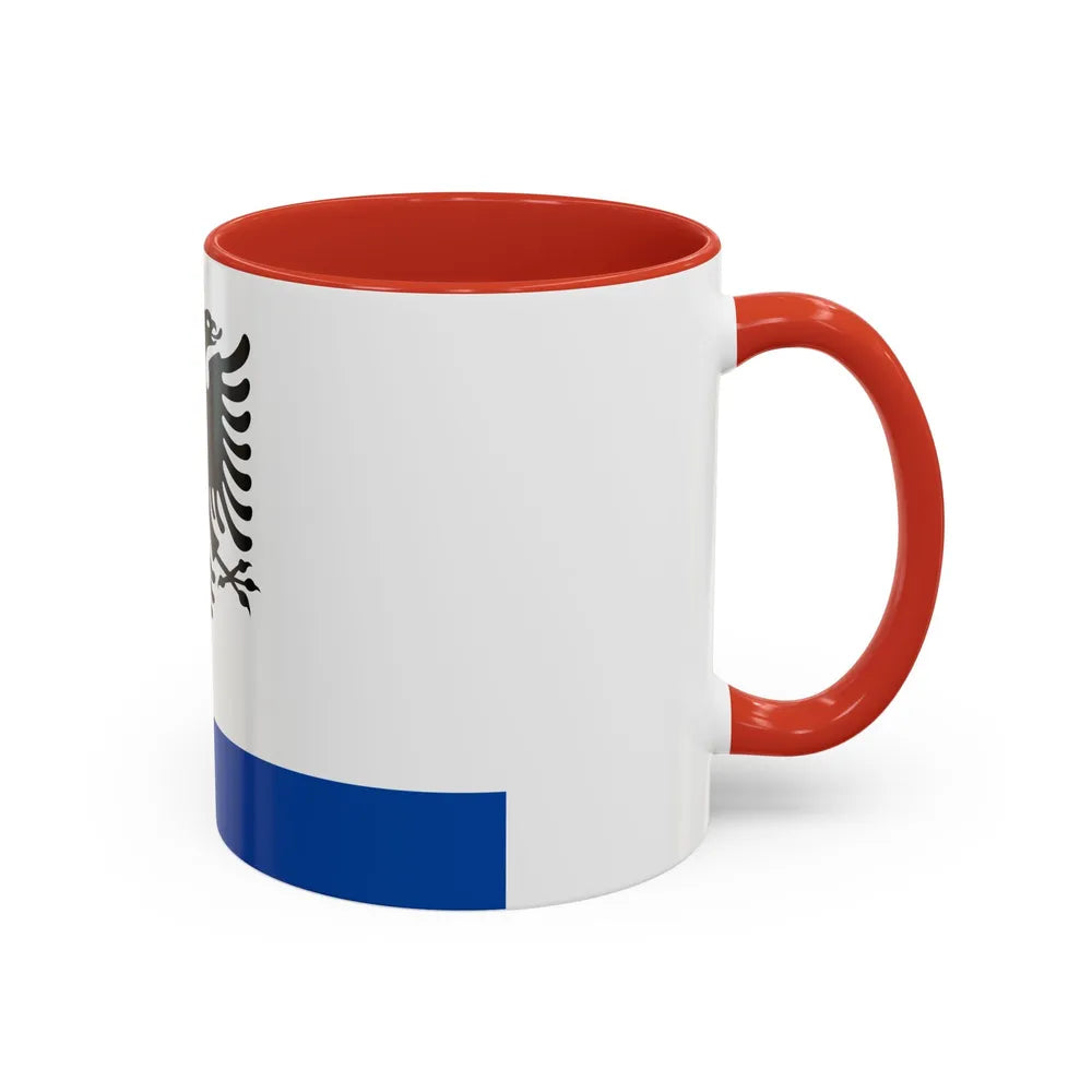 Government Ensign of Albania - Accent Coffee Mug-Go Mug Yourself