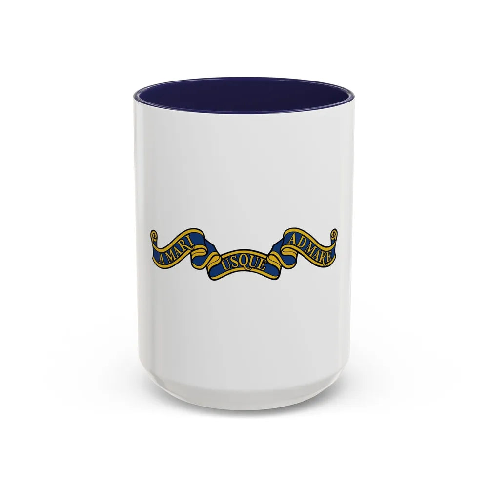 Canadian Motto - Accent Coffee Mug-15oz-Navy-Go Mug Yourself