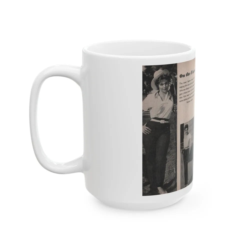 Kim Novak #151 - Scanned Mag. 66 Photos (Vintage Female Icon) White Coffee Mug-Go Mug Yourself