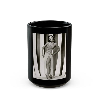 Elaine Stewart #117 1 (Vintage Female Icon) Black Coffee Mug-15oz-Go Mug Yourself