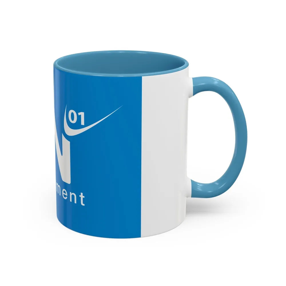 Flag of Ain France - Accent Coffee Mug-Go Mug Yourself