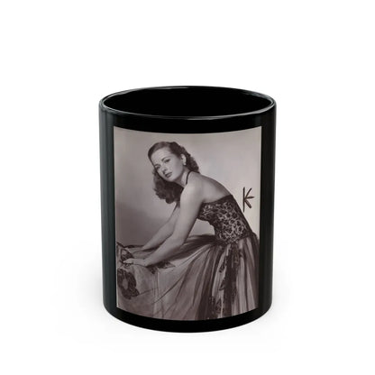 Coleen Gray #02 (Vintage Female Icon) Black Coffee Mug-11oz-Go Mug Yourself