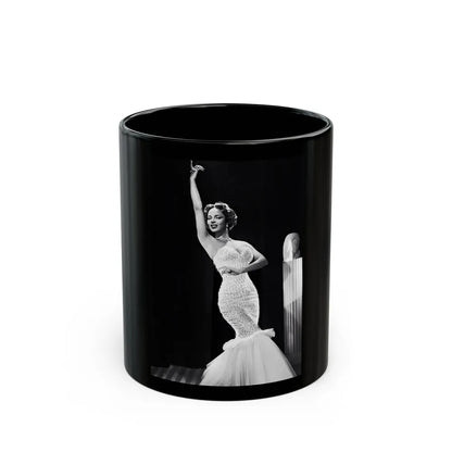 Dorothy Dandridge #23 (Vintage Female Icon) Black Coffee Mug-11oz-Go Mug Yourself