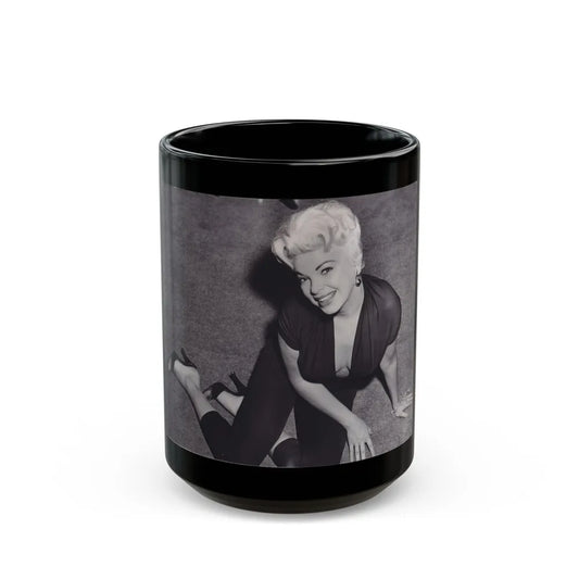 Barbara Nichols #474 (Vintage Female Icon) Black Coffee Mug-15oz-Go Mug Yourself