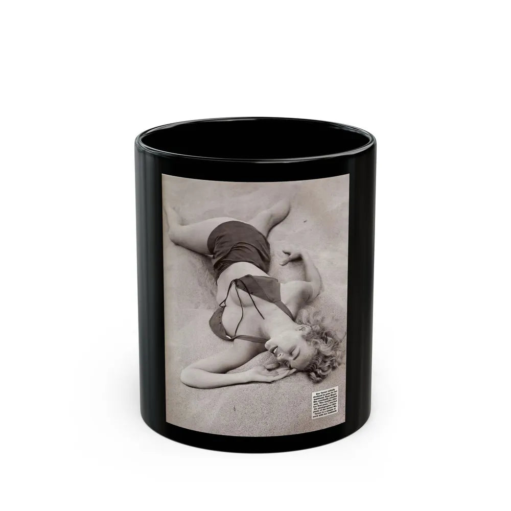 Eve Meyer #52 (Vintage Female Icon) Black Coffee Mug-11oz-Go Mug Yourself