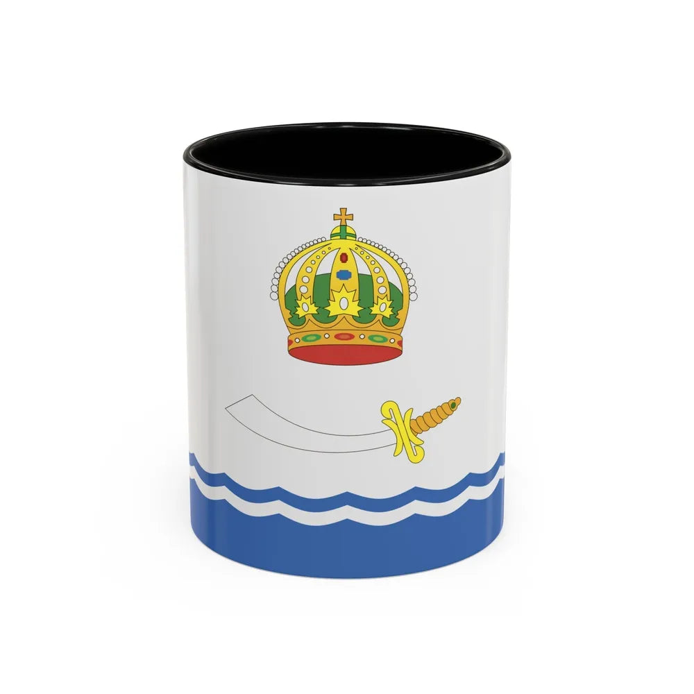 Flag of Astrakhan Russia - Accent Coffee Mug-11oz-Black-Go Mug Yourself