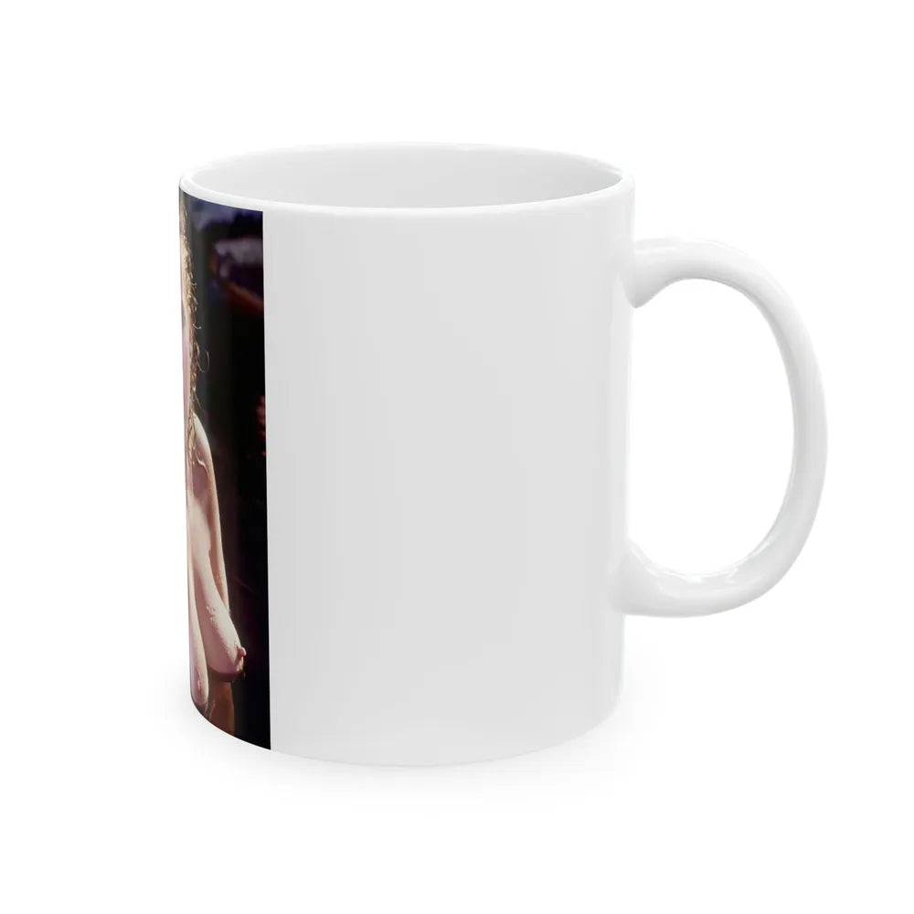 Linda Blair #369 - Underwater & Topless (Vintage Female Icon) White Coffee Mug-Go Mug Yourself