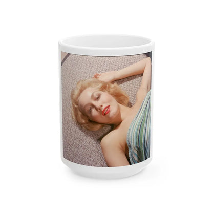 Julie Newmar #319 (Vintage Female Icon) White Coffee Mug-15oz-Go Mug Yourself