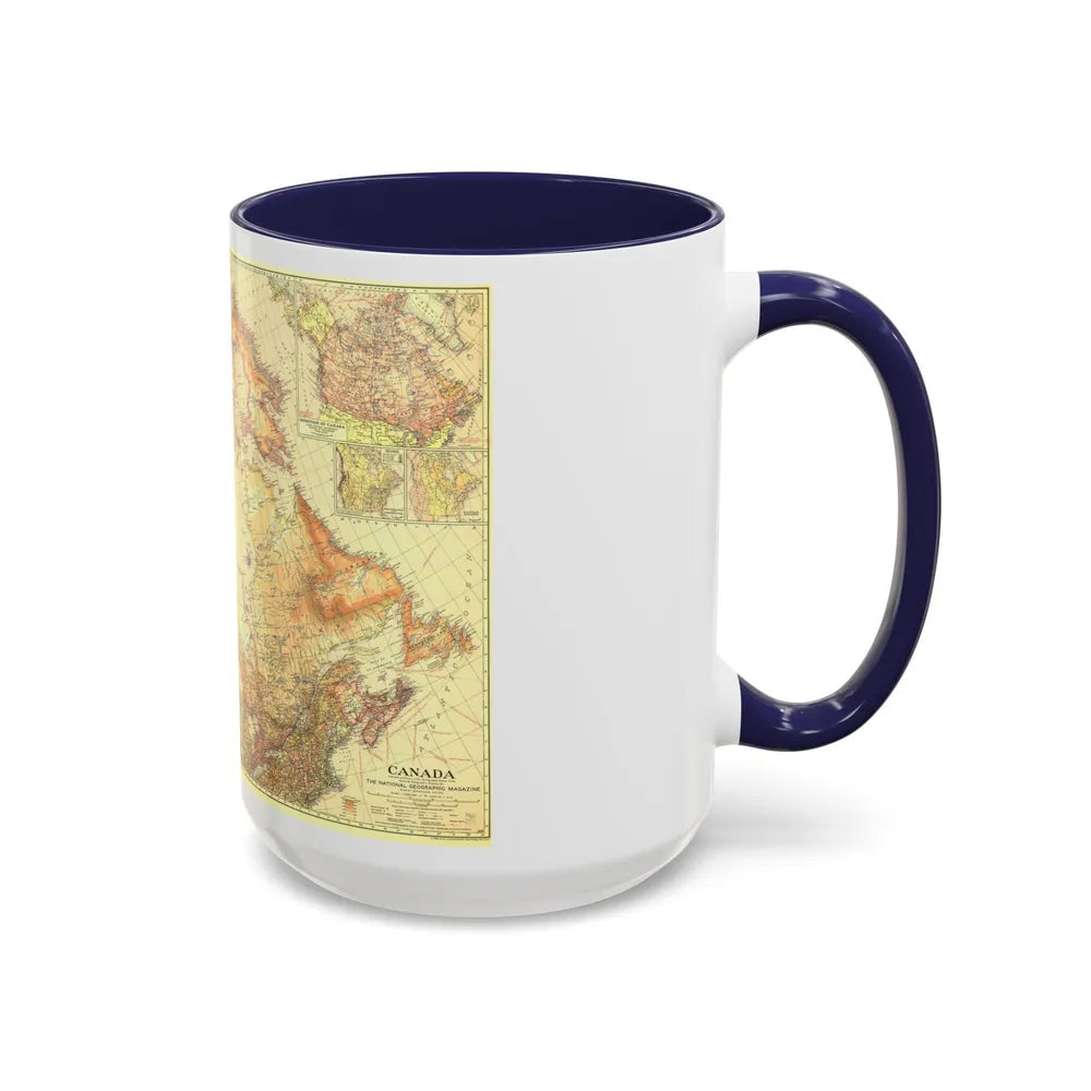 Canada (1936) (Map) Accent Coffee Mug-Go Mug Yourself