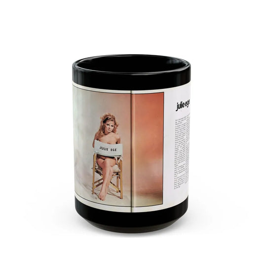 Julie Ege #210 (Vintage Female Icon) Black Coffee Mug-15oz-Go Mug Yourself