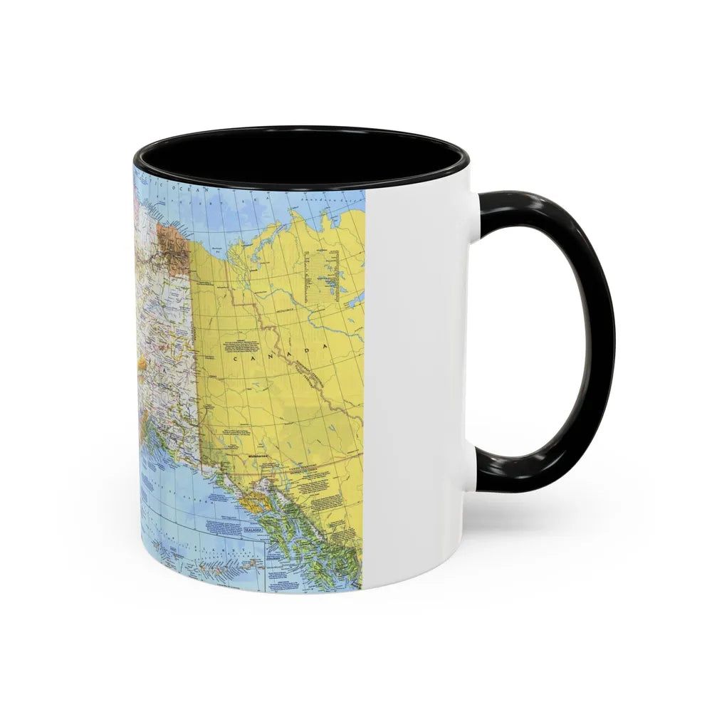 USA - Alaska (1975) (Map) Accent Coffee Mug-Go Mug Yourself