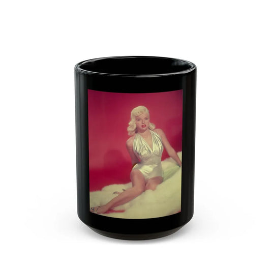 Diana Dors #95 1 (Vintage Female Icon) Black Coffee Mug-15oz-Go Mug Yourself