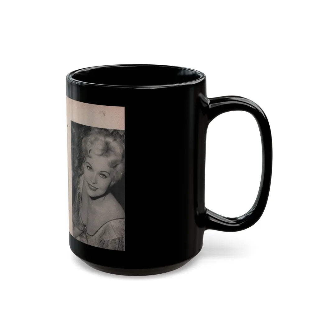 Kim Novak #154 - Scanned Mag. 66 Photos (Vintage Female Icon) Black Coffee Mug-Go Mug Yourself