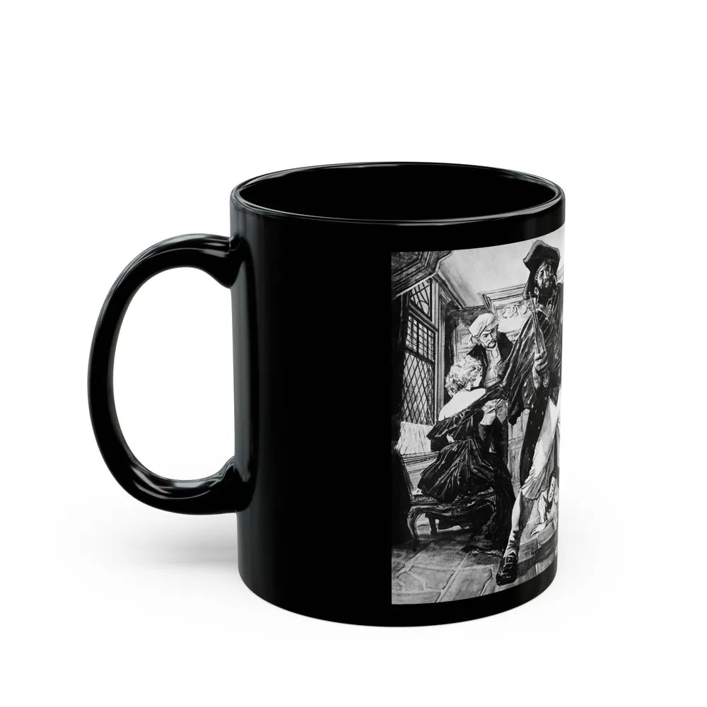 Death at the Black Lion Inn, Adventure, April 1959 - Black Coffee Mug-Go Mug Yourself