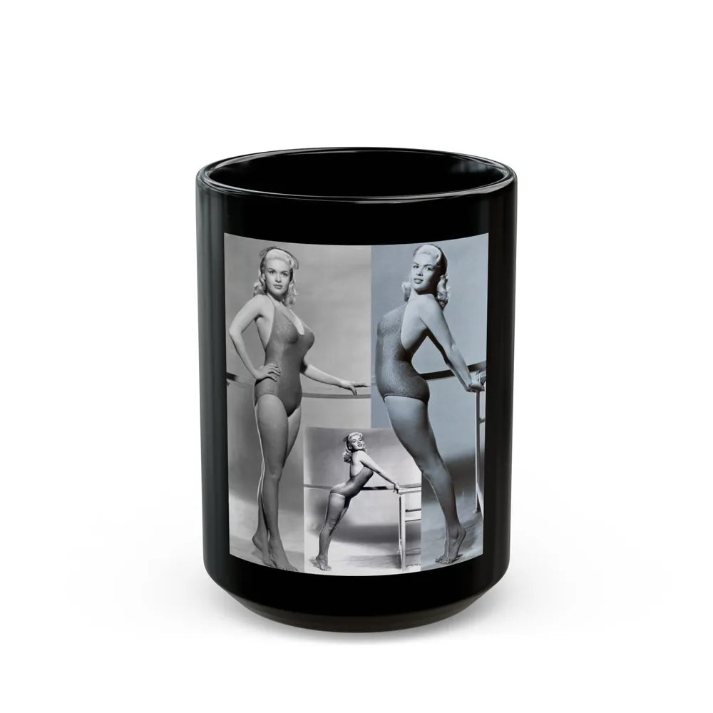 Jayne Mansfield #251 (Vintage Female Icon) Black Coffee Mug-15oz-Go Mug Yourself