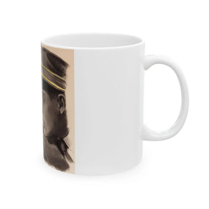 Day Shift, The Saturday Evening post story illustration - White Coffee Mug-Go Mug Yourself