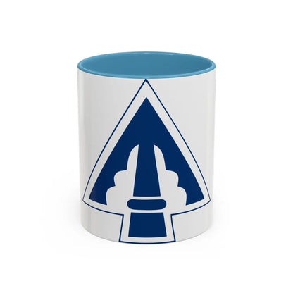 XXII Corps (U.S. Army) Accent Coffee Mug-11oz-Light Blue-Go Mug Yourself