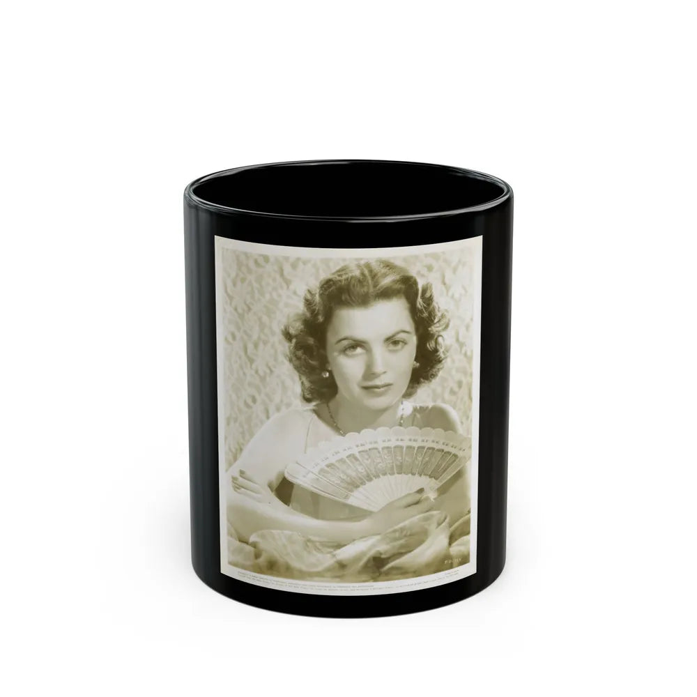 Faith Domergue #124 (Vintage Female Icon) Black Coffee Mug-11oz-Go Mug Yourself