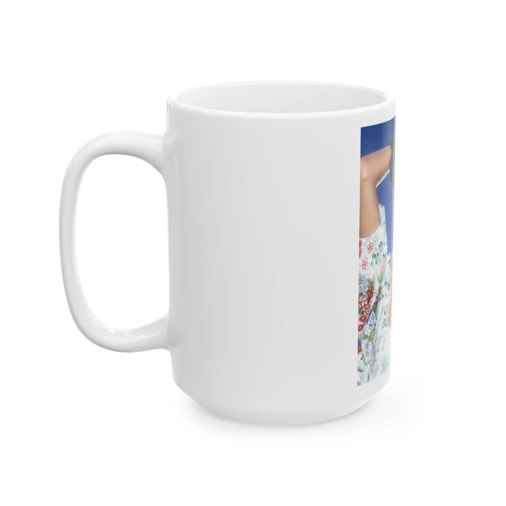 Lynda Carter #251 (Vintage Female Icon) White Coffee Mug-Go Mug Yourself