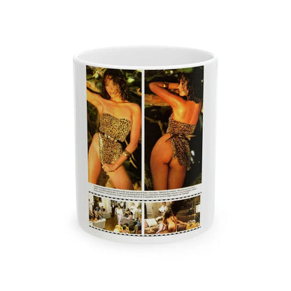 Barbara Carrera #93 (Vintage Female Icon) White Coffee Mug-11oz-Go Mug Yourself