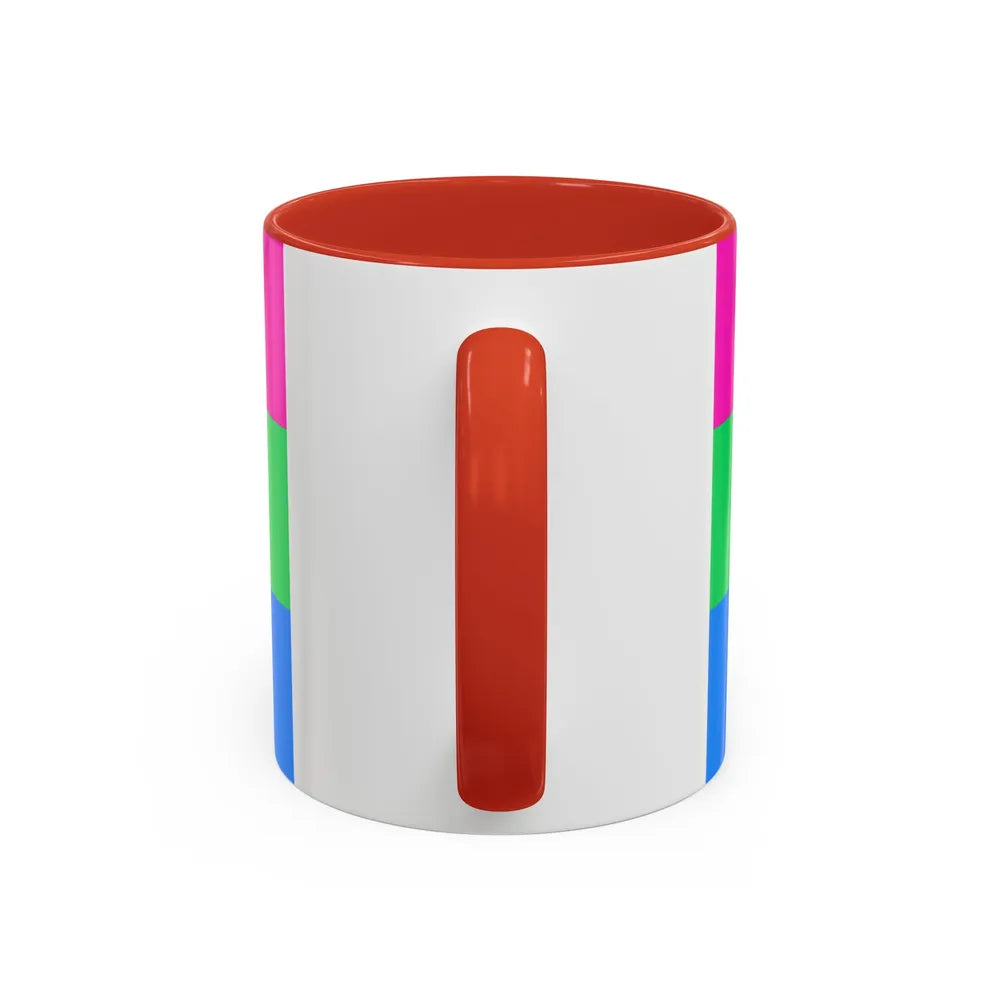 Polysexuality Pride Flag - Accent Coffee Mug-Go Mug Yourself