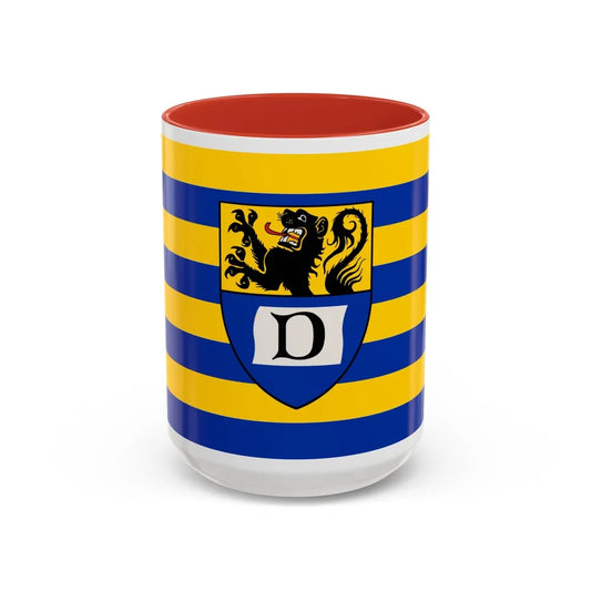 Flag of Dueren Germany - Accent Coffee Mug-15oz-Red-Go Mug Yourself