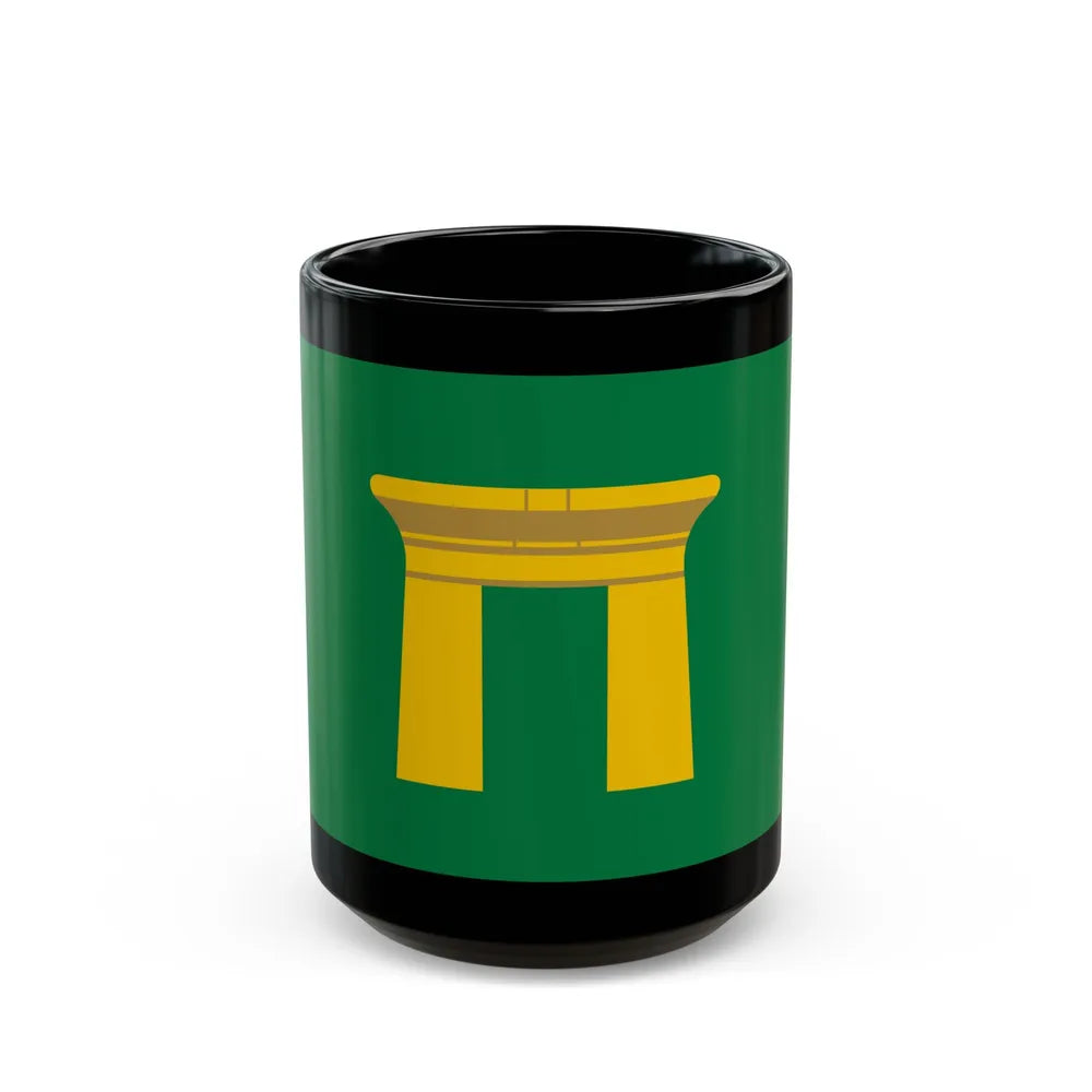 Flag of the Qena Governorate Egypt - Black Coffee Mug-15oz-Go Mug Yourself