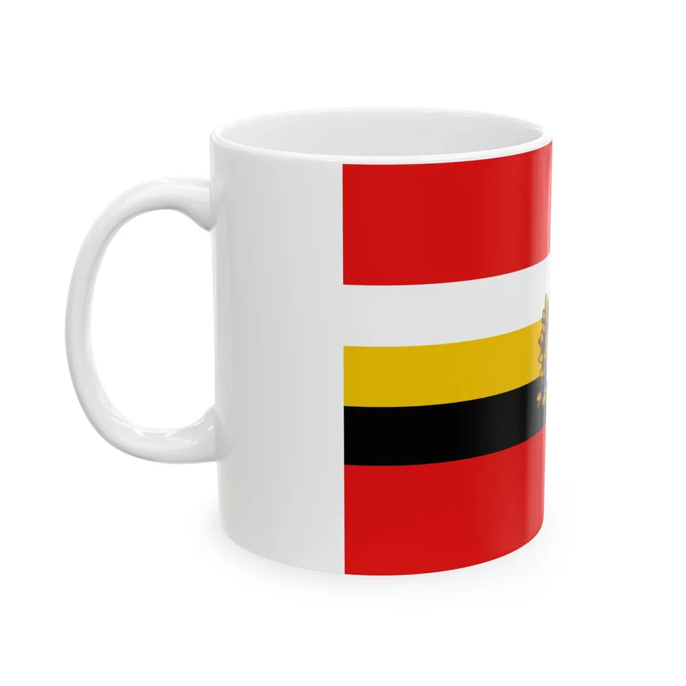 Flag of Kursk Oblast Russia - White Coffee Mug-Go Mug Yourself