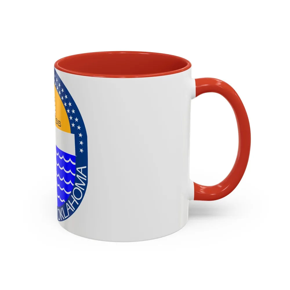 Seal of Tulsa Oklahoma - Accent Coffee Mug-Go Mug Yourself