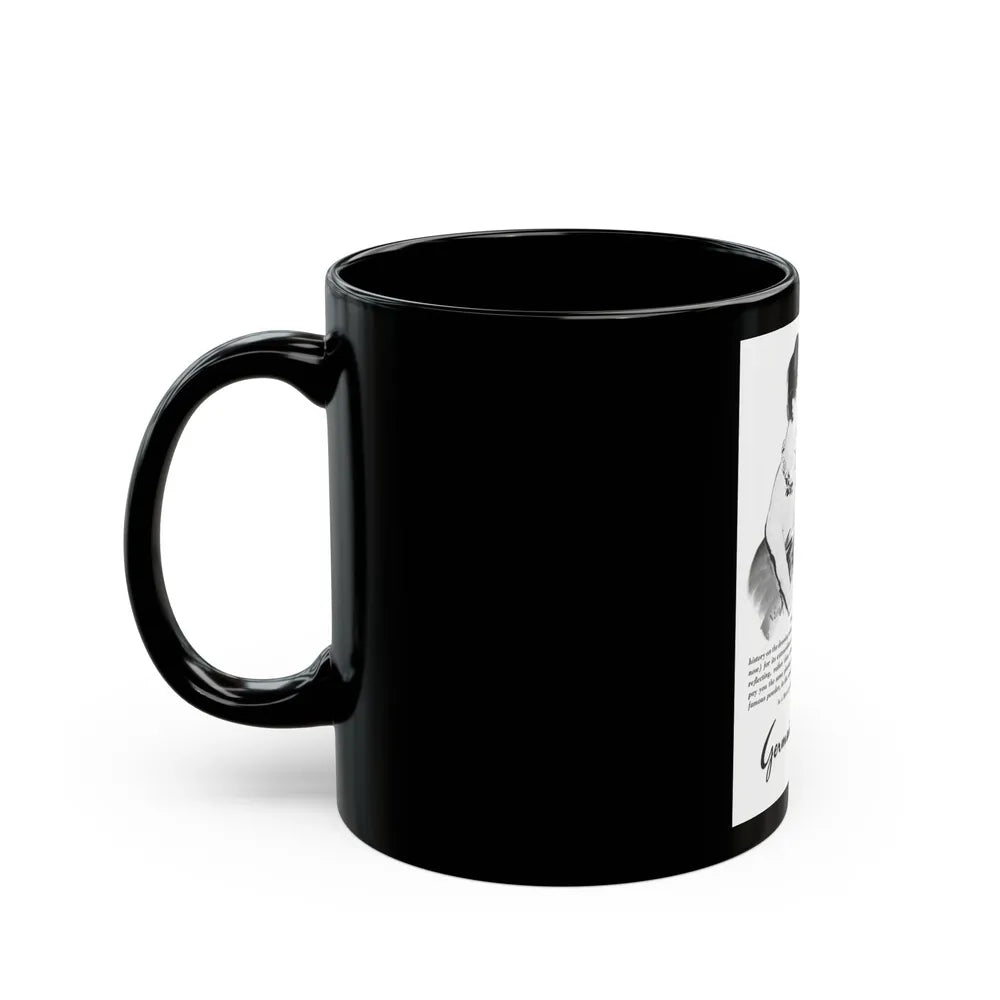 Germaine Monteil, 1955 - Black Coffee Mug-Go Mug Yourself