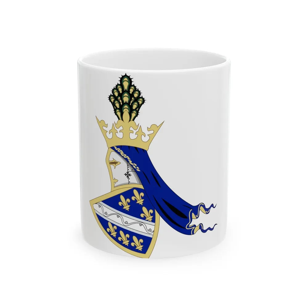 Coat of arms of Kingdom of Bosnia - White Coffee Mug-11oz-Go Mug Yourself