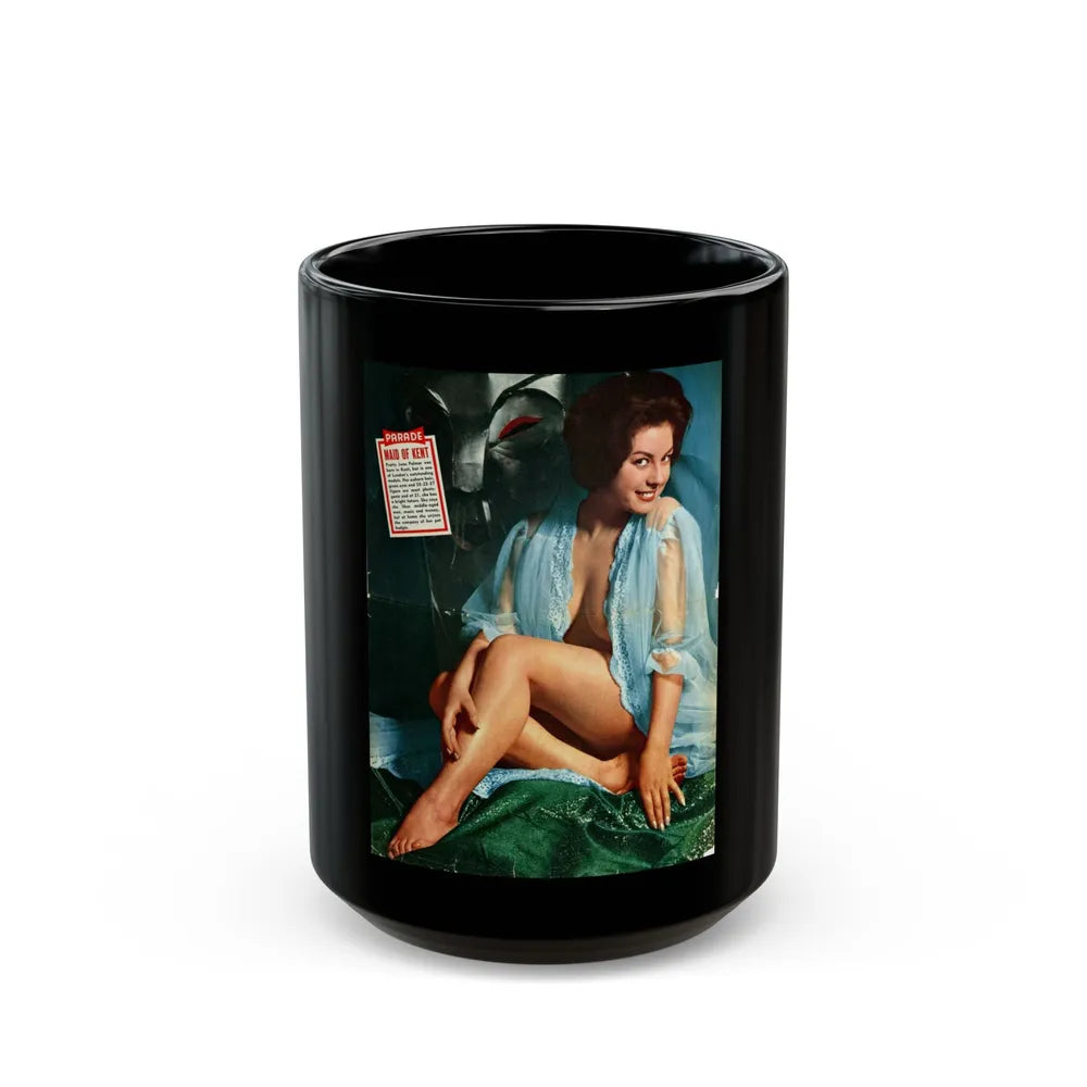 June Palmer #254 (Vintage Female Icon) Black Coffee Mug-15oz-Go Mug Yourself